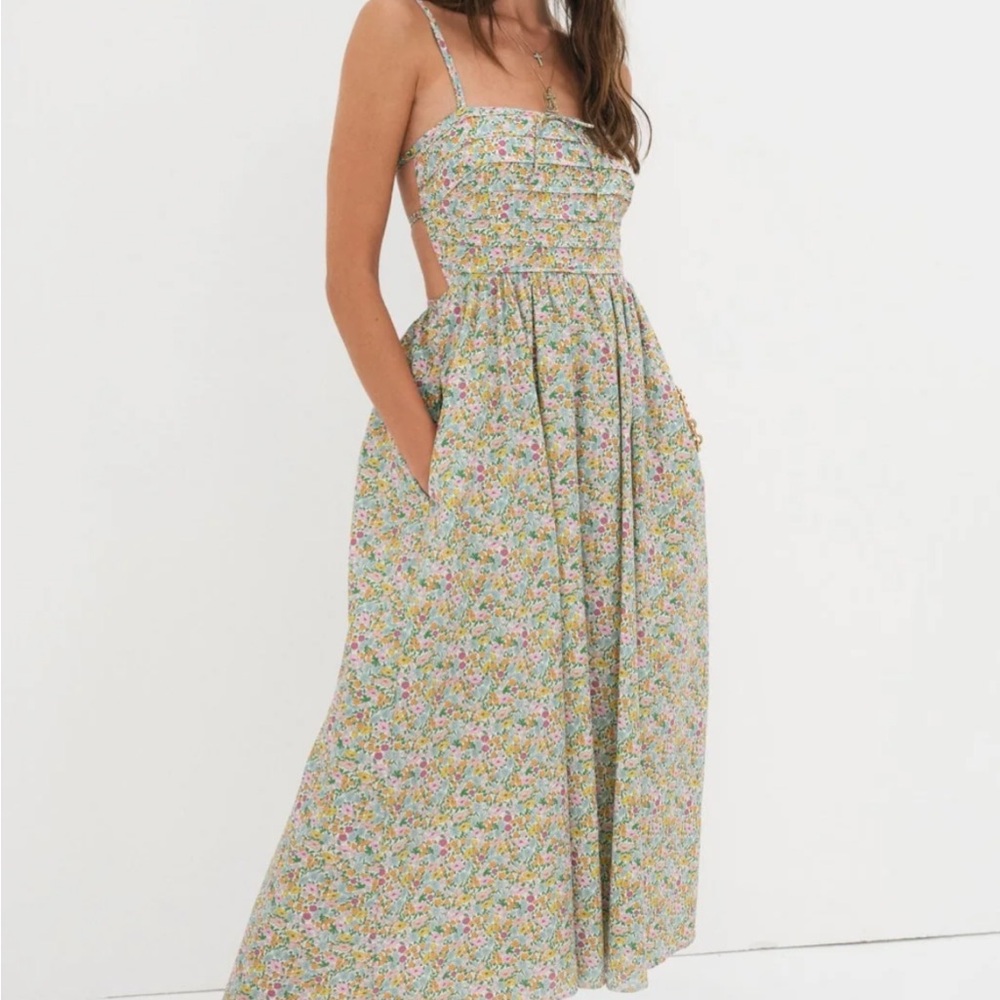 For Love And Lemons Multicolor Backless Dress